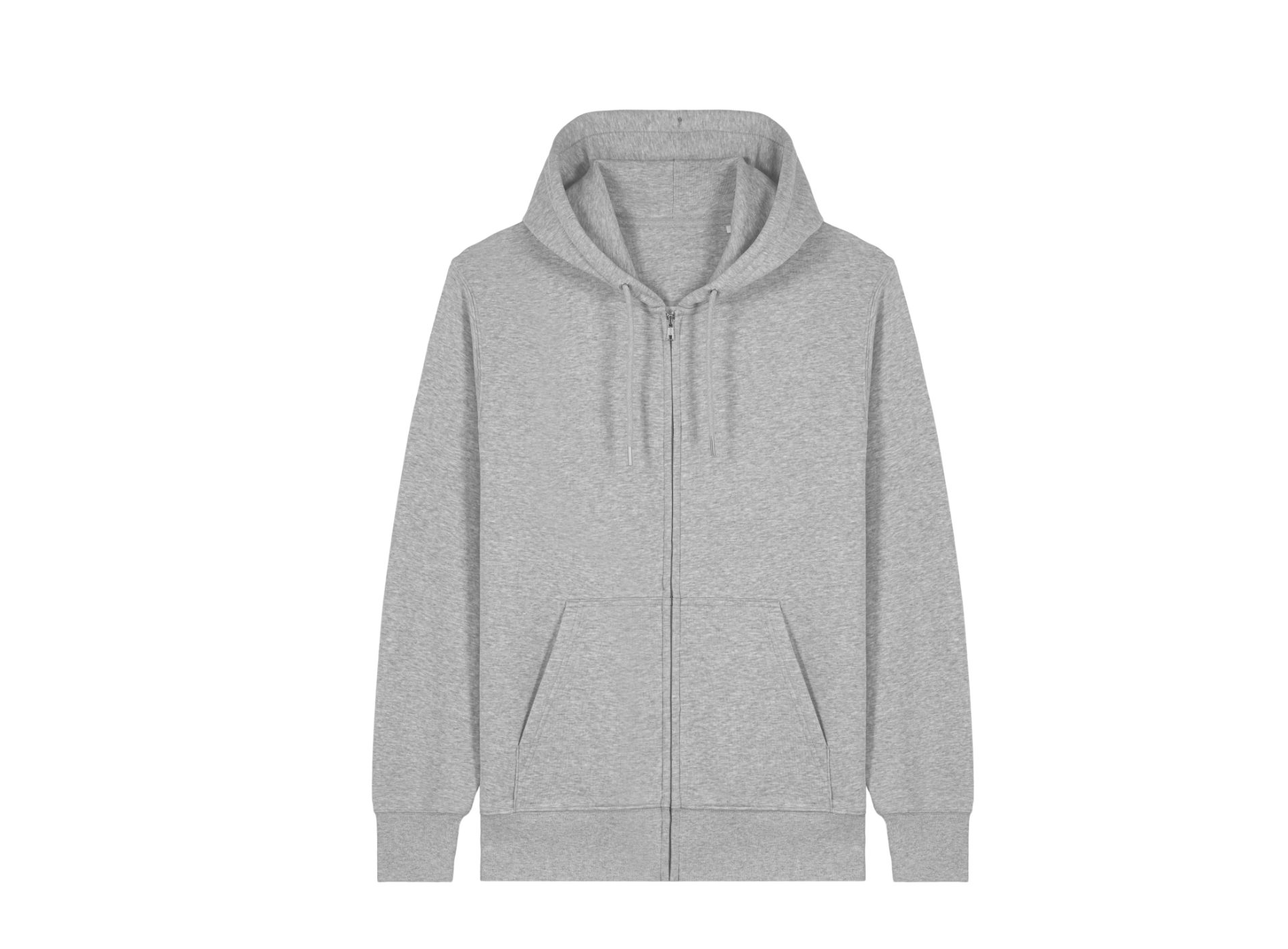 Hoodie Unisex Zip - Sweat à Capuche Coton Bio