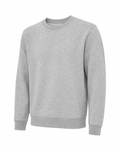 Sweat Col Rond Heather Grey Unisexe en Molleton – Basique Minimaliste