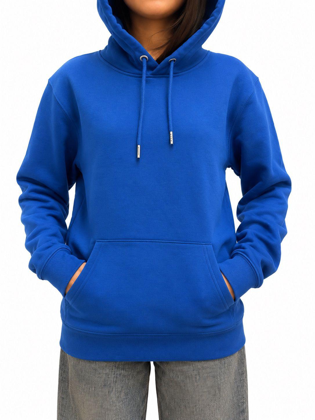 Sweat à Capuche bleu serena Unisexe en Molleton – Coupe Confort Intemporelle