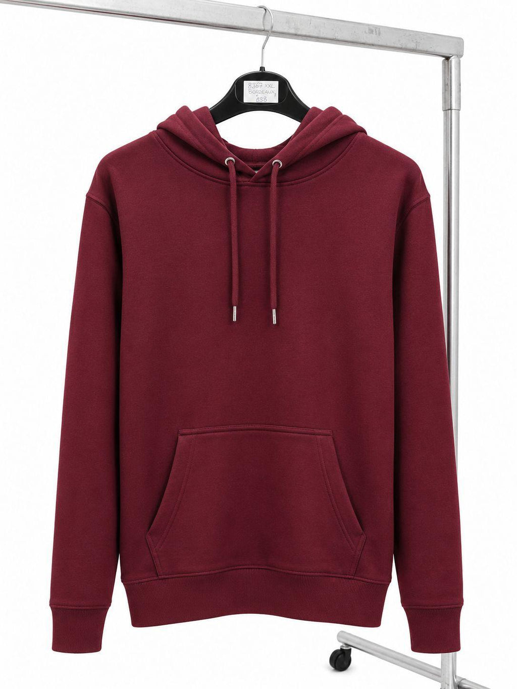 Sweat à Capuche Burgundy Unisexe Oversize en Molleton – Coupe Loose Confort
