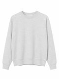 Sweat Col Rond Cream Heather Femme – Coupe Relax avec Coutures Raglan