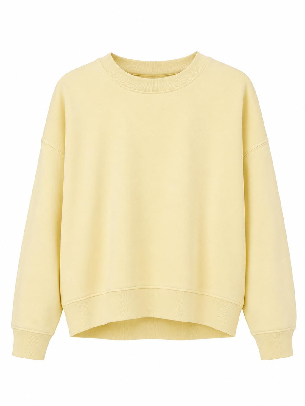 Sweat Col Rond Unisexe en Molleton – Basique Minimaliste