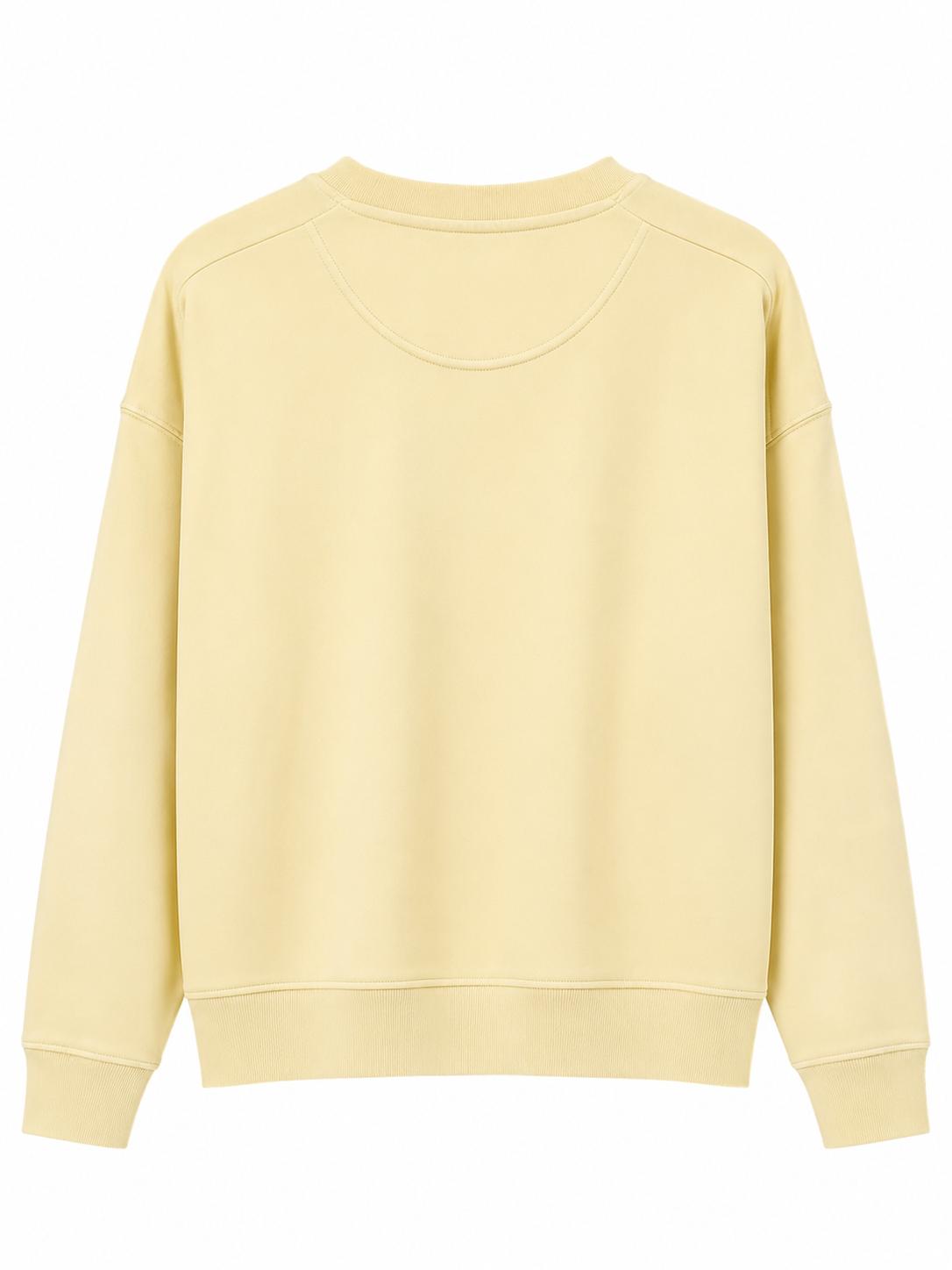 Sweat Col Rond Unisexe en Molleton – Basique Minimaliste