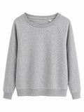 Sweat Col Rond Heather Grey Femme Raglan – Coupe Confort