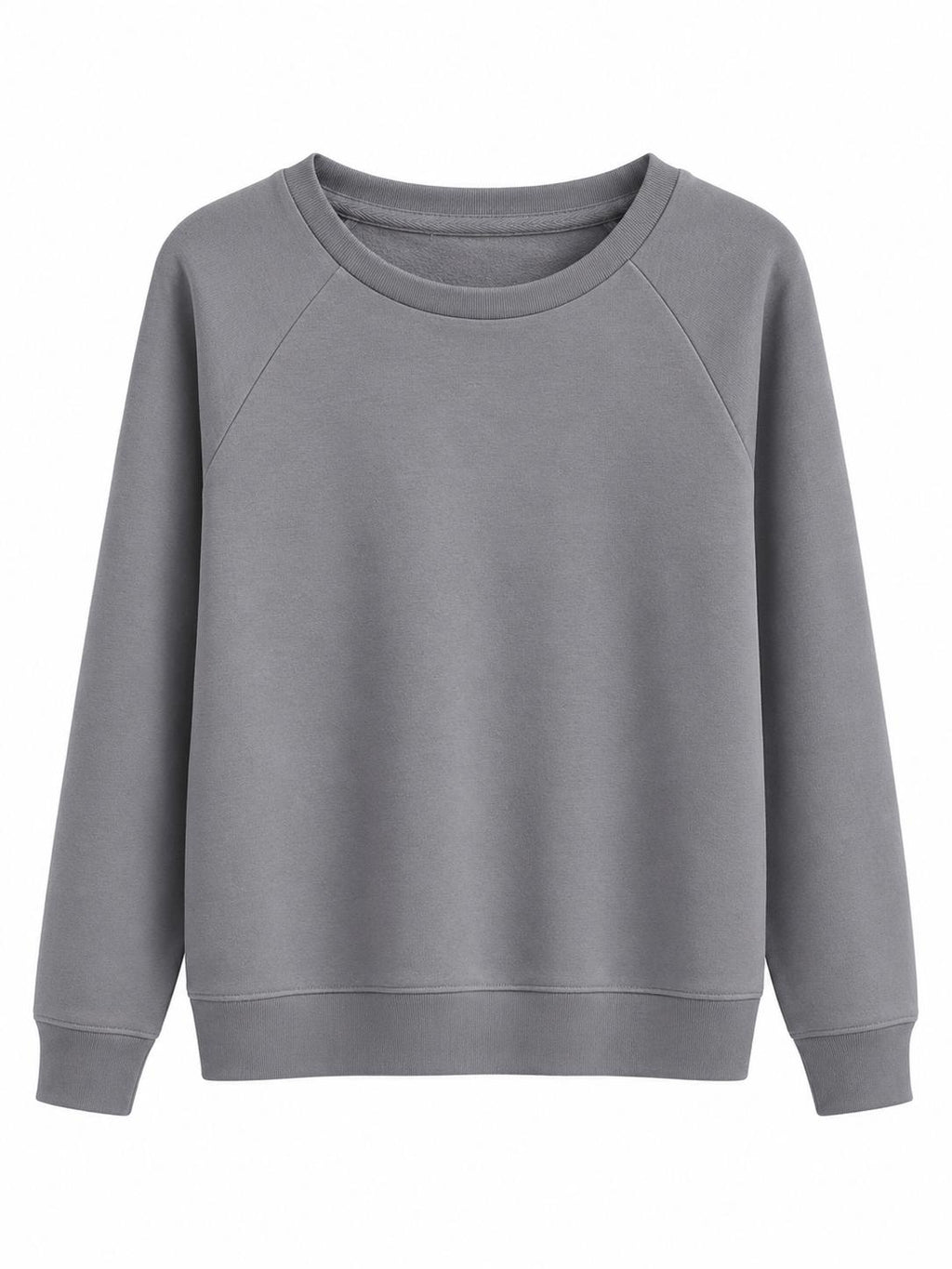 Sweat Col Rond Lava Grey Femme Raglan – Coupe Confort