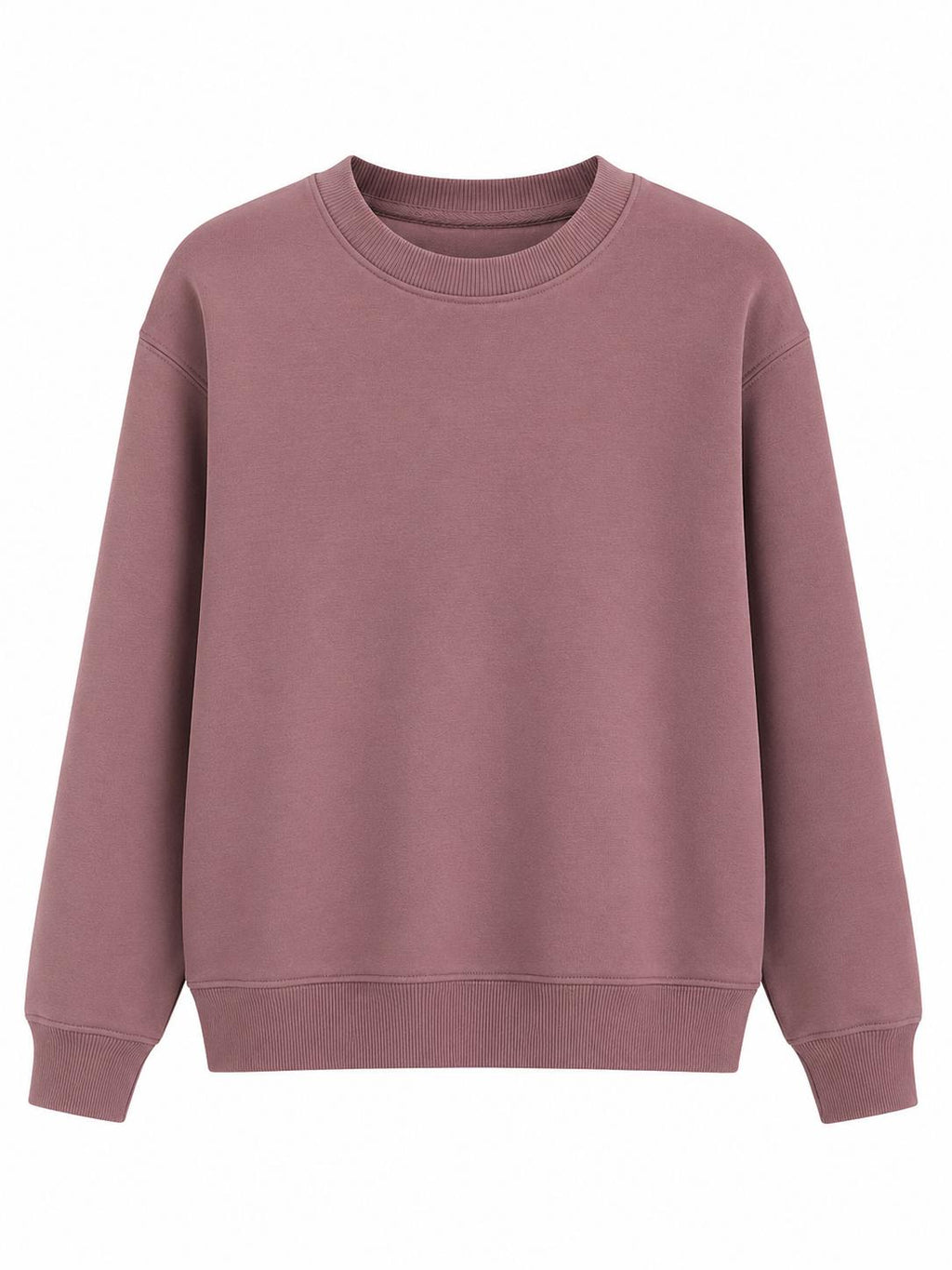 Sweat Col Rond Coffee Unisexe – Coupe Droite Essentielle