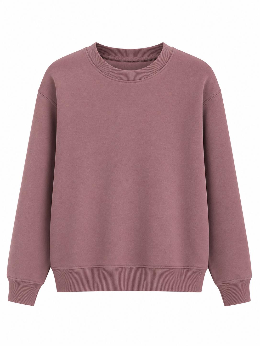 Sweat Col Rond Coffee Unisexe – Coupe Droite Essentielle
