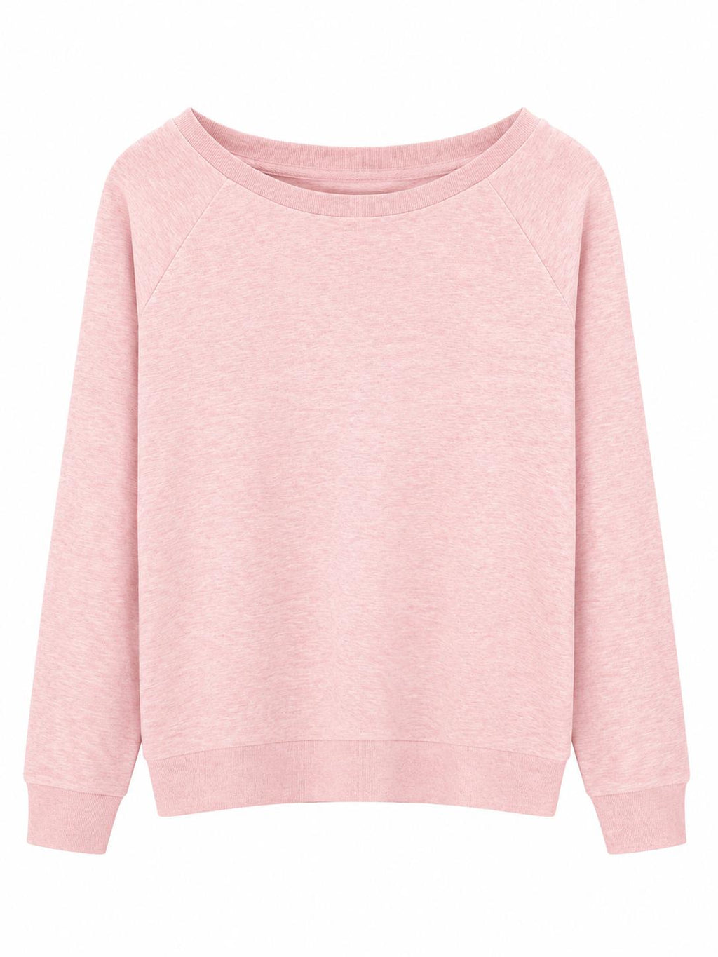 Sweat Col Rond Burgundy Pink Femme Raglan – Coupe Confort