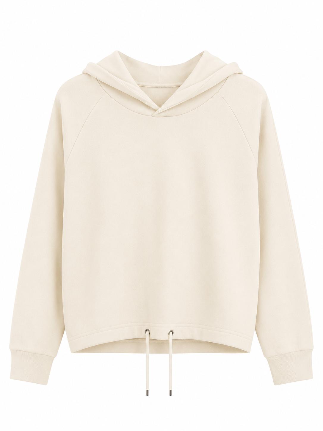 Sweat à Capuche Natural Raw femme Sans Poche – Bas Ajustable