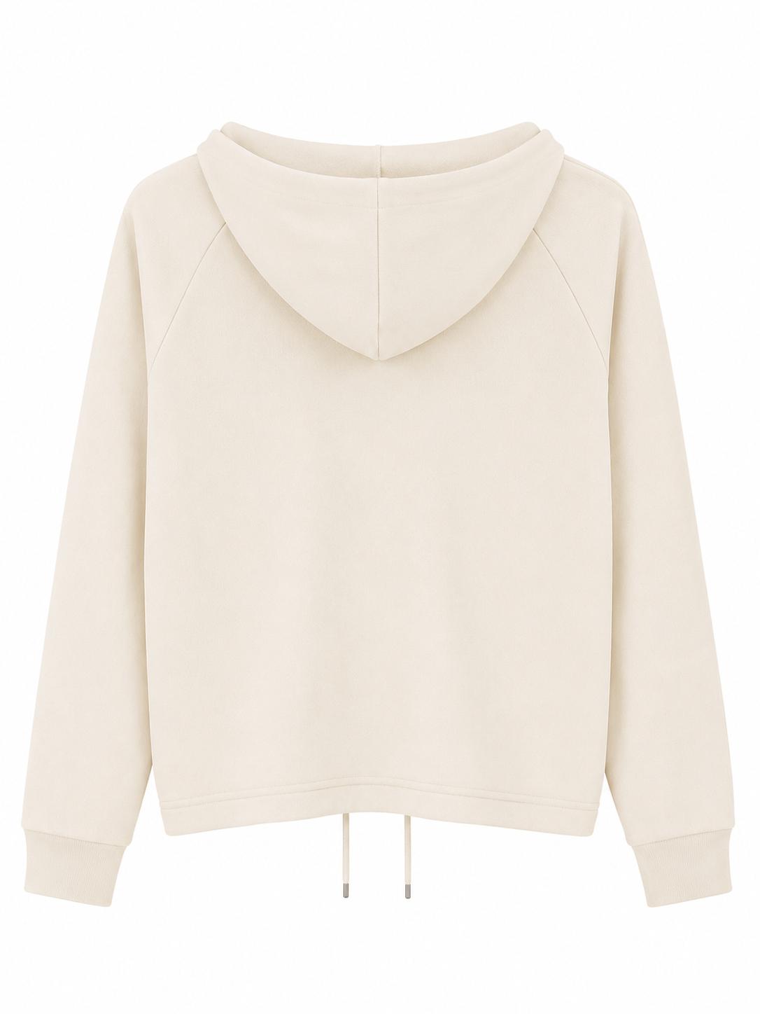 Sweat à Capuche femme Sans Poche – Bas Ajustable