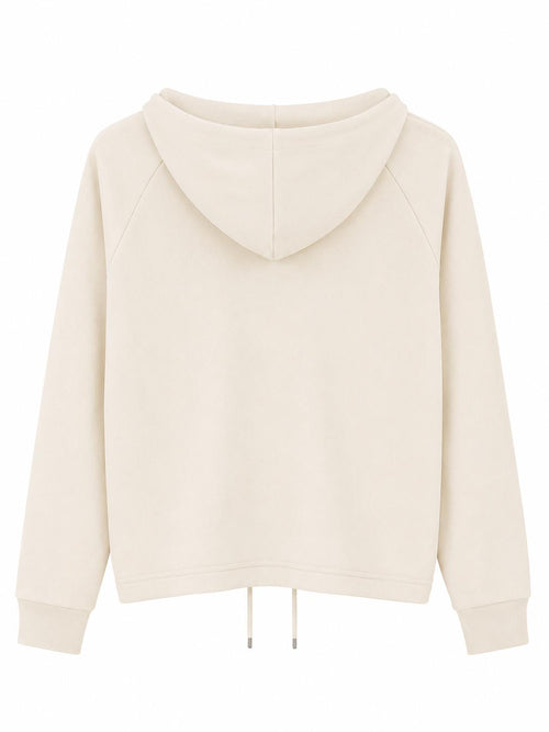Sweat à Capuche Natural Raw femme Sans Poche – Bas Ajustable